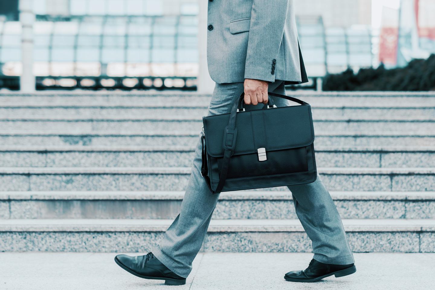 man holding a briefcase